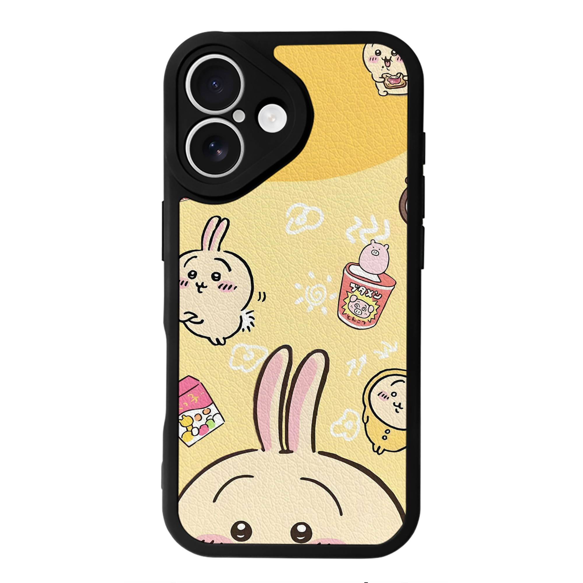 （画像用） ちいかわ Chii-kawa 【iPhone 16シリーズ対応】シリコンスマホケース（レザー調） 材質：シリコン